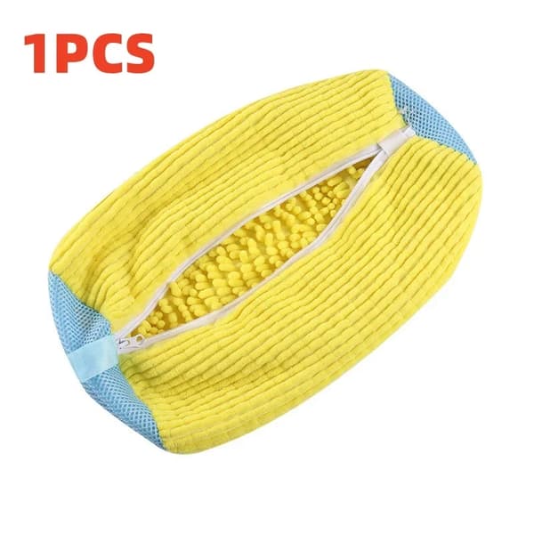 Sko Vaskepose, Støjdæmpning, Holdbart Design,1PCS Gul