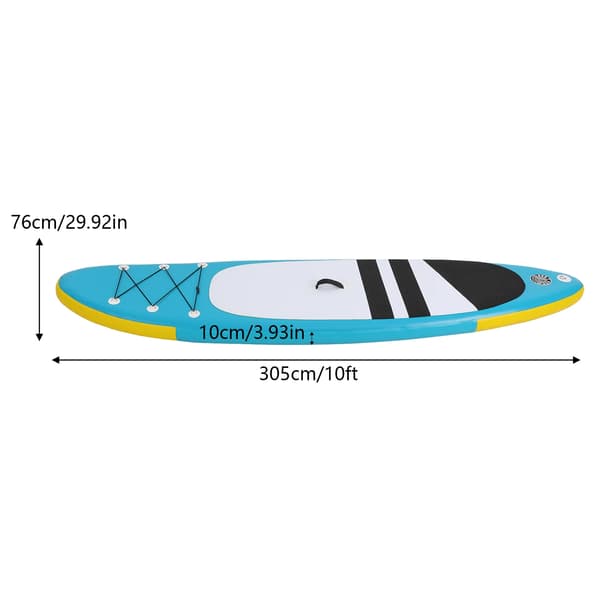 Oppustelig Paddle Board, Holdbar Konstruktion, Bærbar Design,Blå