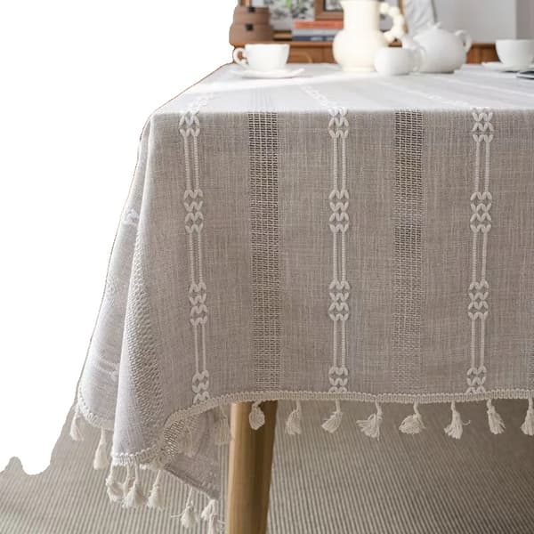 Duk, Återanvändbar, Elegant Design,Grå, 140x140cm