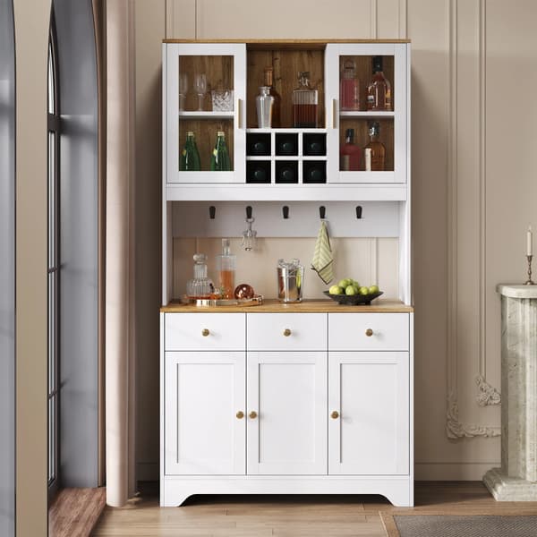 Högt skåp, Gott om förvaring, Elegant design,vit