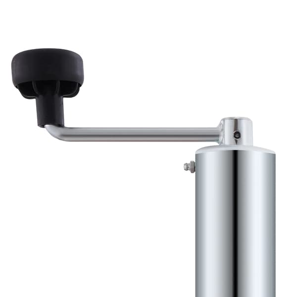 Trailer Jack, Raskaan Kaluston Metalli, Ergonominen Kahva,Hopea