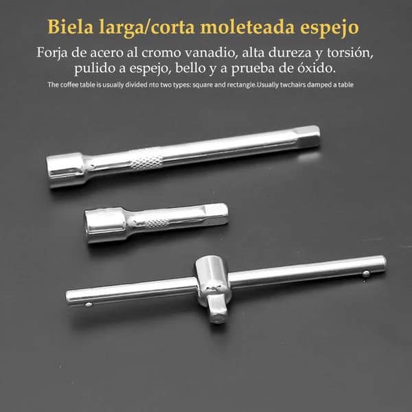 Bilreparationsværktøjssæt, 46-delt kit, ergonomisk design,sort