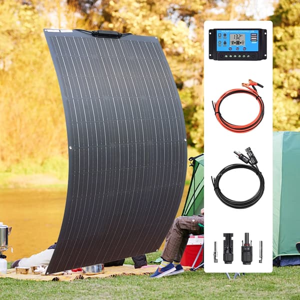Solpanelssats, Flexibel Design, Hög Effektivitet, 12V 100W kit