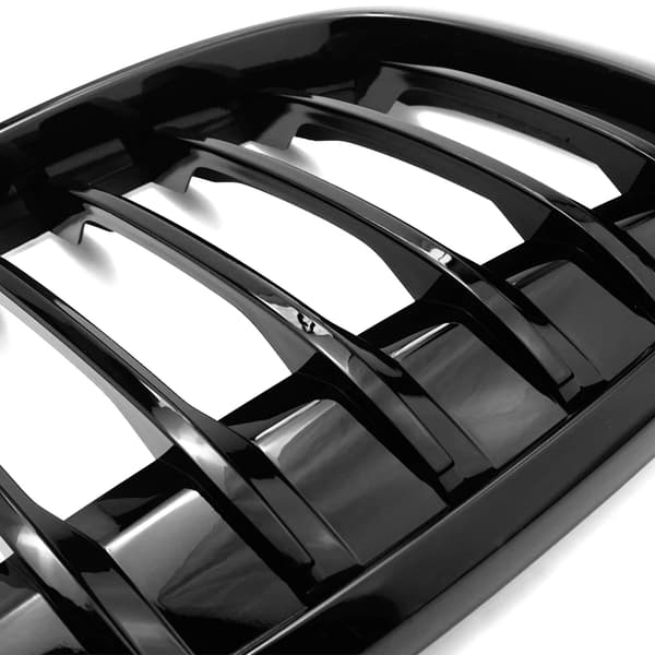 Radiatorbeskyttelse, Holdbart ABS, Sporty Enkeltlamel Design,1par