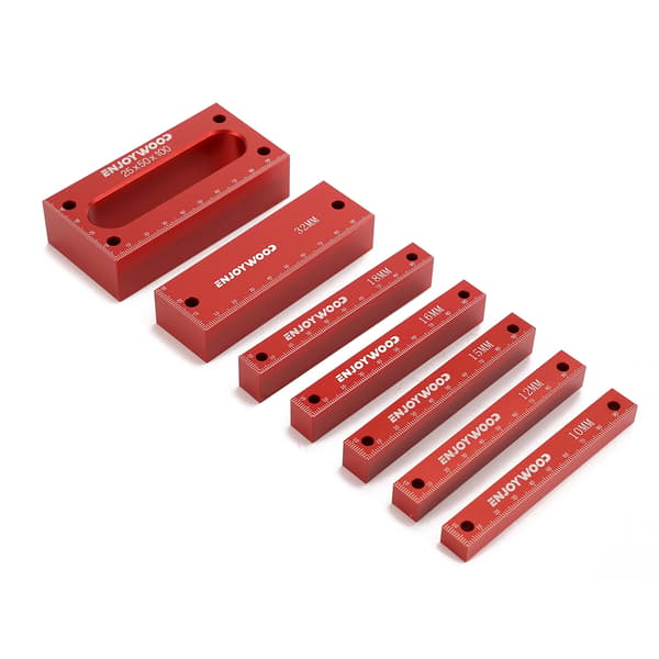 Måttblock Set, Precision Mätning, Robust Konstruktion,Röd