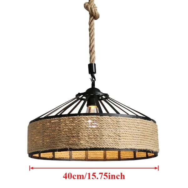 Pendellampe, Justerbart Design, Miljøvenlige Materialer,40CM-a, Ingen pære-b, 3PCS
