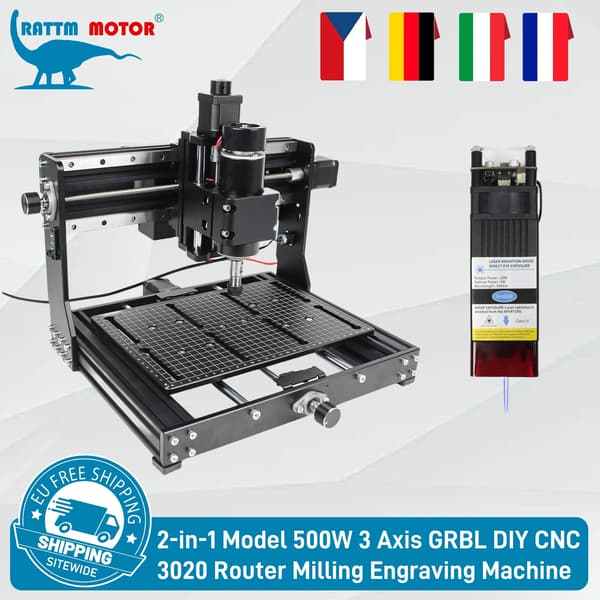 CNC Router, GRBL Controller, Alsidig Gravering,TILFØJ 20w Laser
