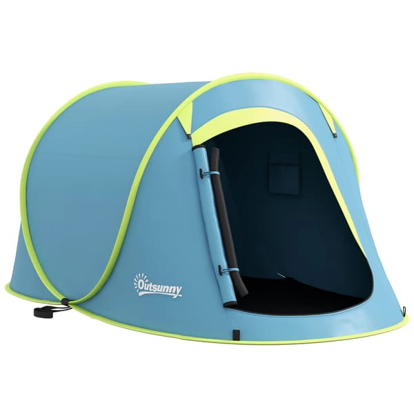 Campingtält, Ett Sovrum, Enkel Montering, Blå