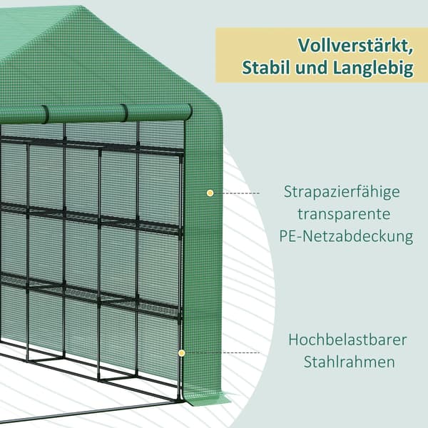 Drivhus, Holdbart Folie, Vandtæt Design,grøn
