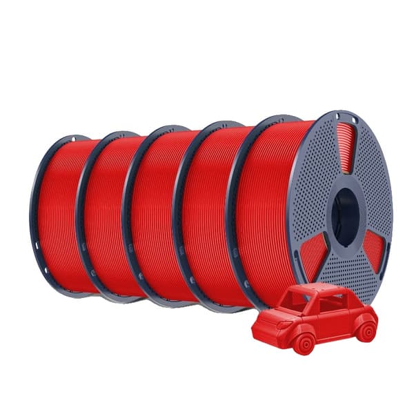 3D-printer filament, høj sejhed, boblefri,Rød