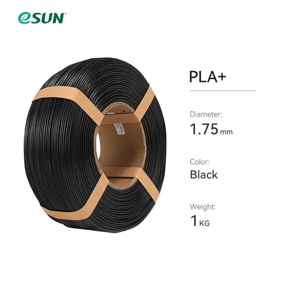 3D Filament, PLA Material, 1,75 mm Diameter,Svart