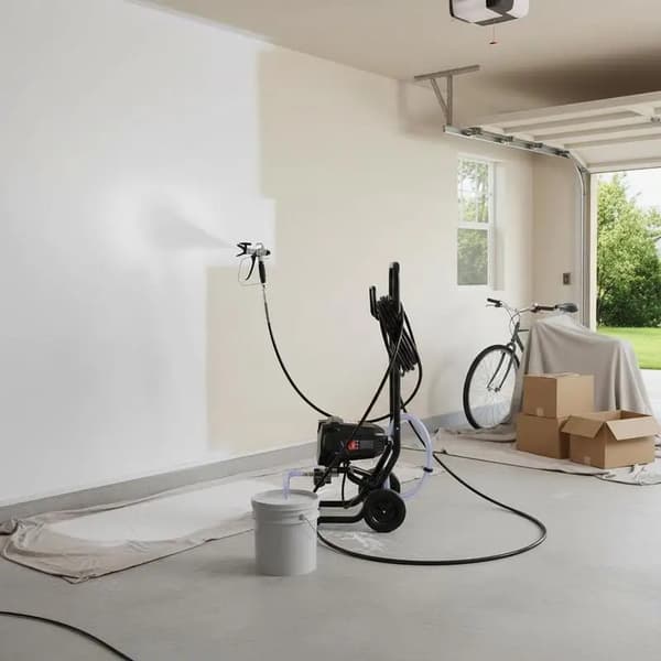 Färgspruta, högtryckssystem, 15-meters slang, svart