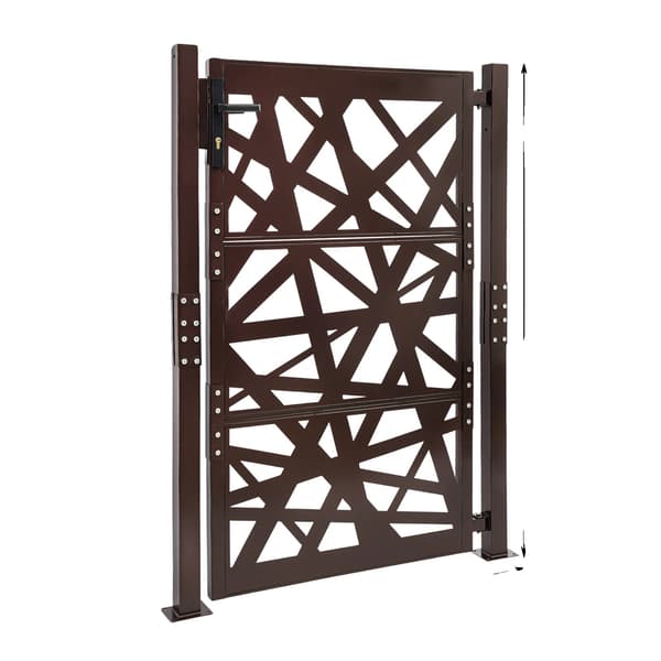 Säkerhetsstängsel, Modern Design, Hållbar Konstruktion,105x150cm-BRUN