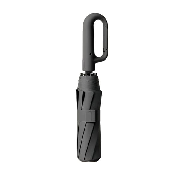 Paraply, Vindafvisende, Automatisk Sammenklappelig Design,Jern-b, 10K-b, sort