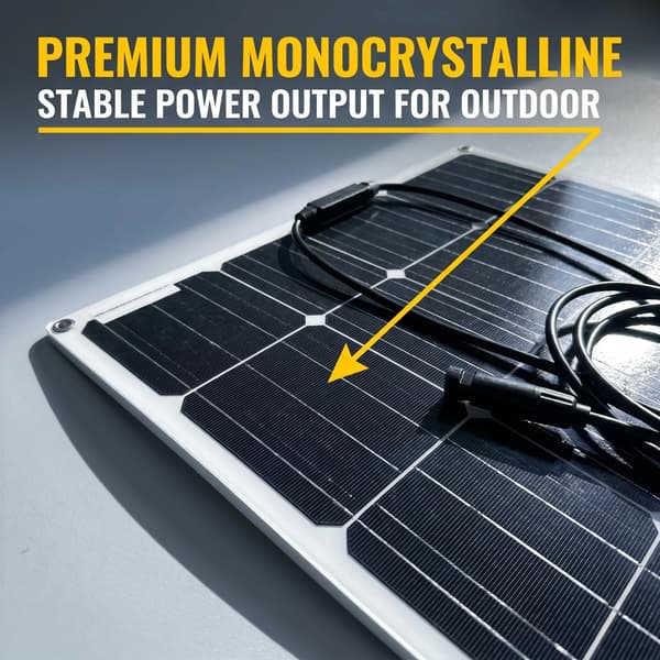 Solpanel, Flexibel, Hög Effektivitet,1PCS   100W
