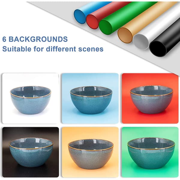 Lysboks, Justerbar LED-belysning, Bærbart design,30cm 3200-6500K