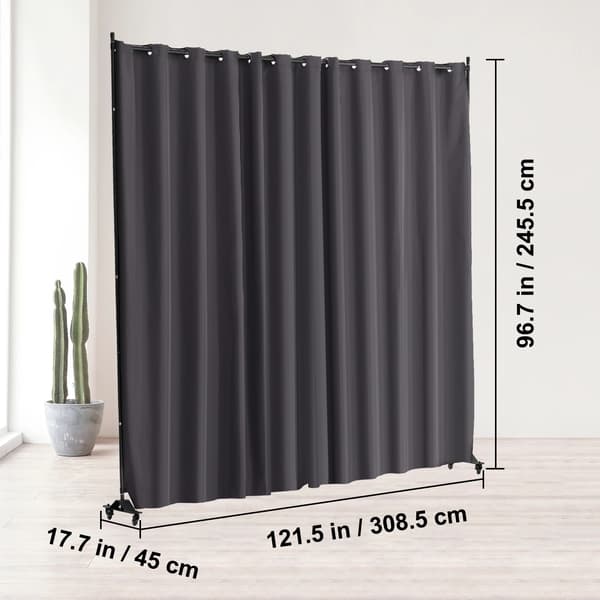 Rumsavdelare, Bärbar Design, Lätt Rörlighet,Enkel panel grå
