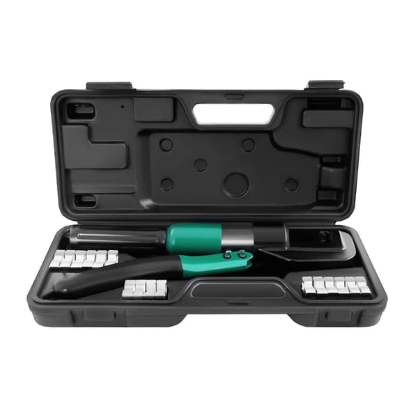Hydraulisk Crimping Værktøj, 60KN Kraft, 8 Sæt Døds,sort