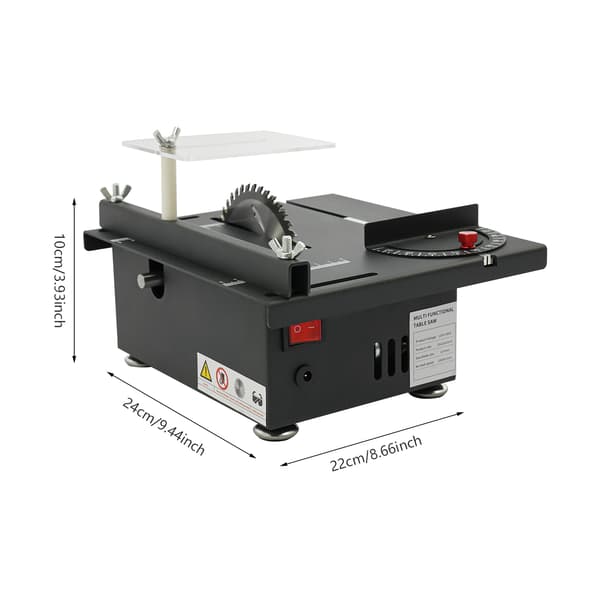 Bordsav, 200W Motor, 0-90° Justerbar Vinkel,sort