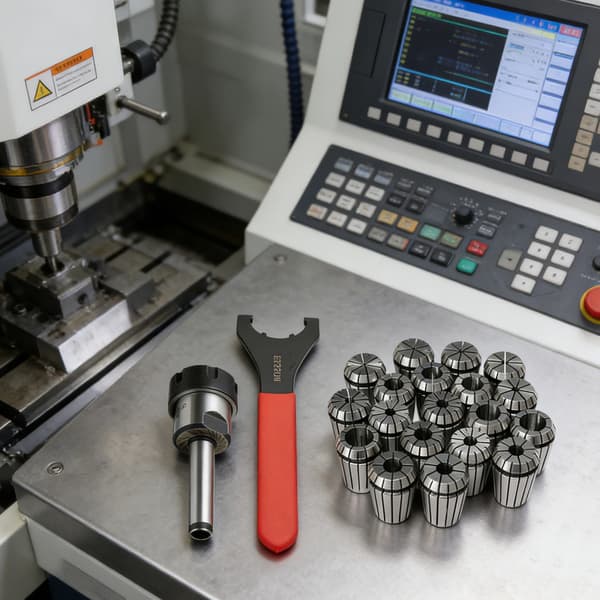 CNC Chuck Set, 19 Delar, Hög Precision,Silver