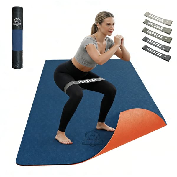 Yogamatta, Halkfri Yta, Bärbar Bärväska, Blå