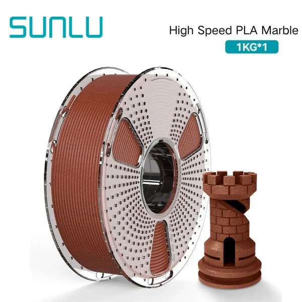 3D-utskrift filament, marmorliknande textur, hög hastighetskompatibilitet,Murgrön