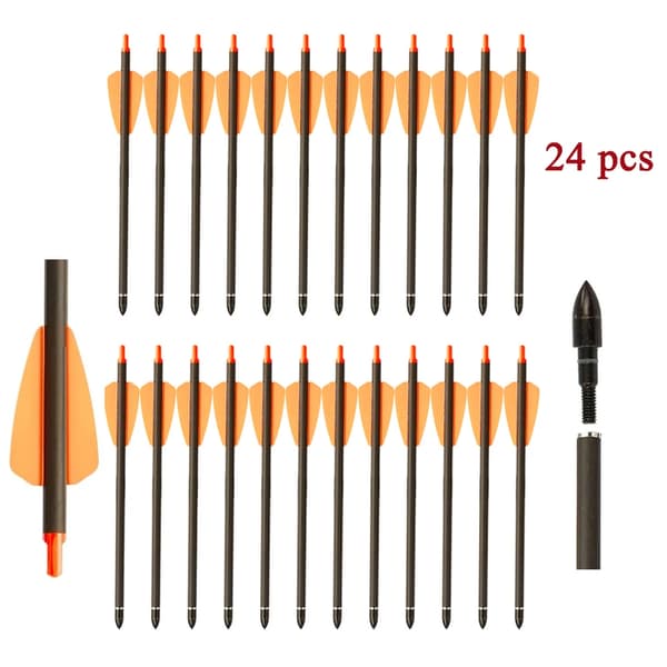 Båge Pilar, Kolfiberkonstruktion, Precision Vinge Design,24st Orange