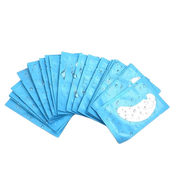 Øjenpuder, Hydrogel Materiale, Hypoallergen Formulering,50PCS Blå