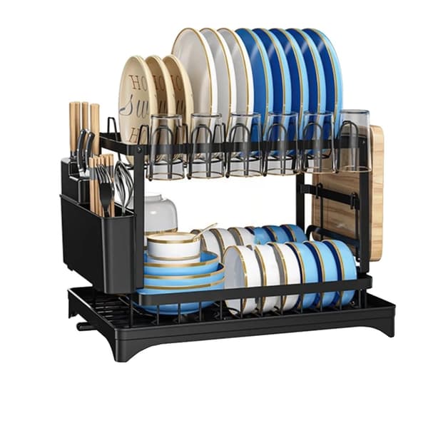 Diskställ, Dubbel Våning, Effektiv Dräneringsdesign,Diskställ-E