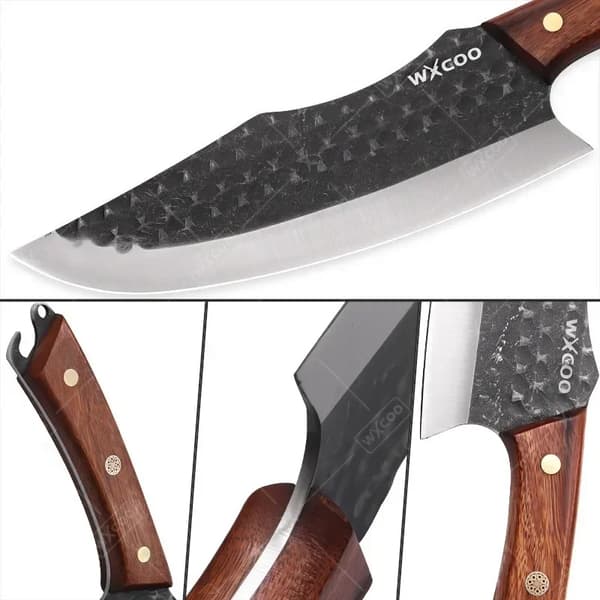 Utility Knife Sæt, Rustfrit Stål, Ergonomisk Design,4PCS