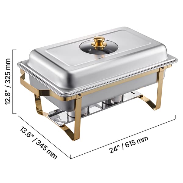 Chafing Dish, Elegant Design, Hållbar Konstruktion,2 Pack
