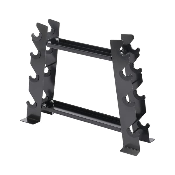 Håndvægte Rack, Pladsbesparende Design, Høj Belastningskapacitet,Sort