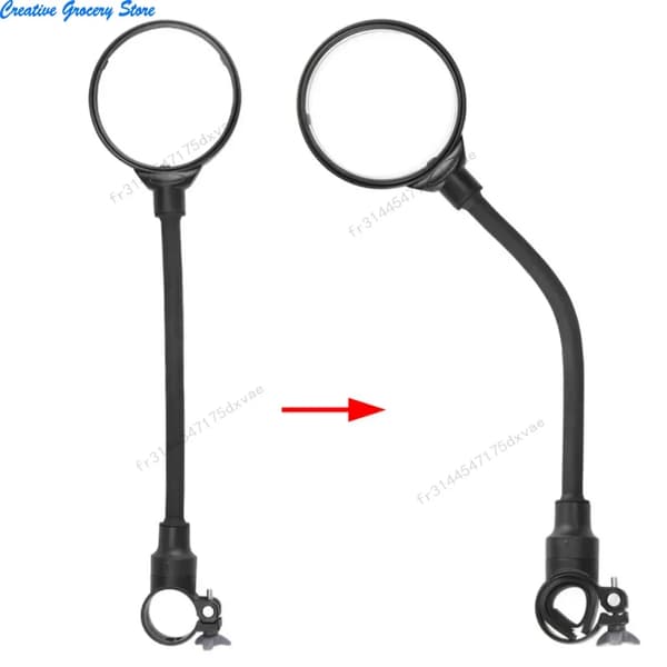 Cykelbackspeglar, 360° rotation, justerbar arm,2st
