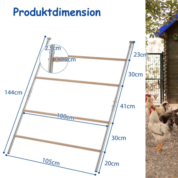 Kylling Perch, Holdbare Materialer, Nem Installation,A
