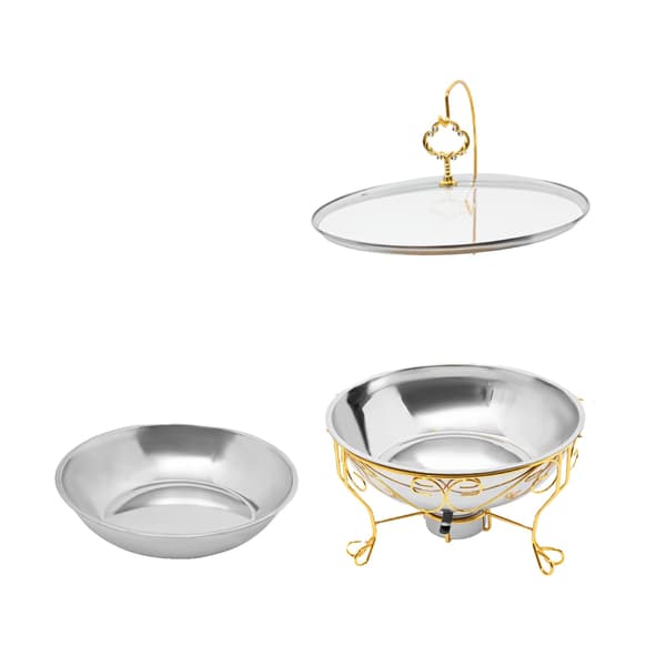 Chafing Dish, Rostfritt Stål, Stort Kapacitet,Guld