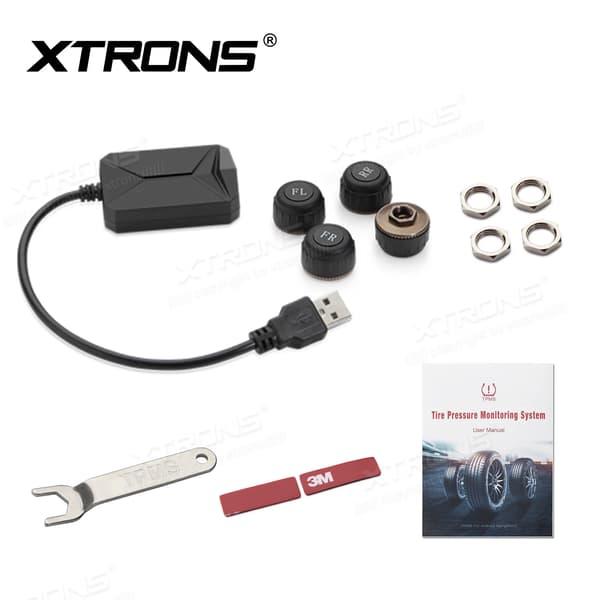 Däcktrycksövervakningssystem, Realtidsvarningar, USB-anslutning,TPMS07