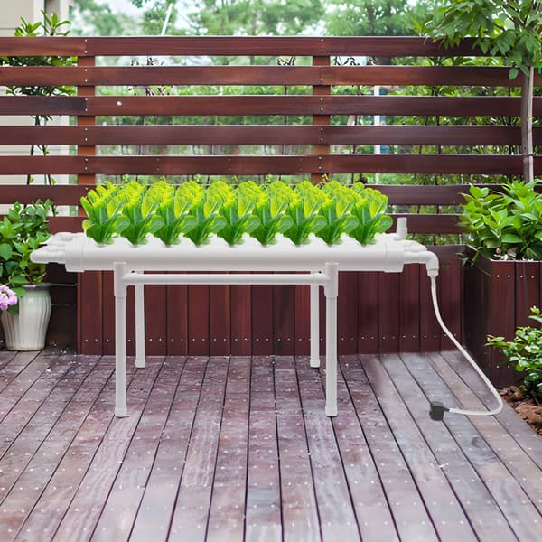 Hydroponisk System, 36 Plantekapacitet, Pladsbesparende Design,HVID