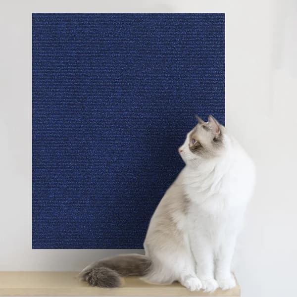 Kattklösbräda, Anpassningsbar Storlek, Självhäftande Design,60X100CM-b, Mörkblå