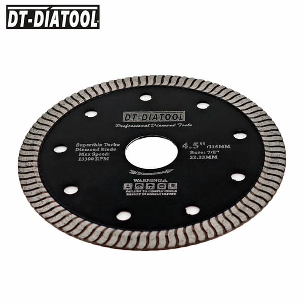Cirkelsavklinge, Turbo Kantsegmenter, Egnet til våd- og tørskæring,5PCS 125mm