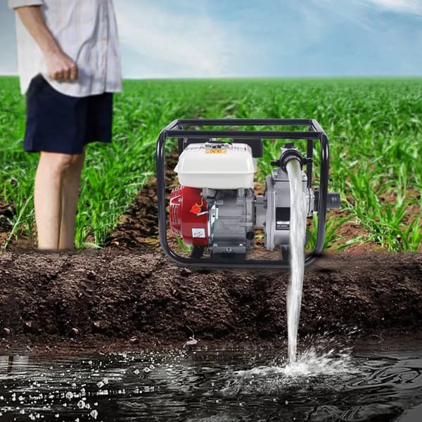 Vattenpump, 4-taktsmotor, hög flödeshastighet,svart