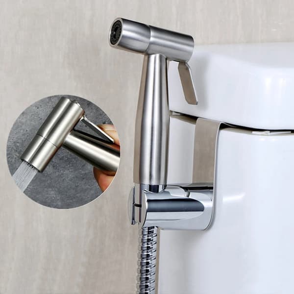 Håndholdt bruserarmatur, 304 rustfrit stål, ergonomisk design,Sølv