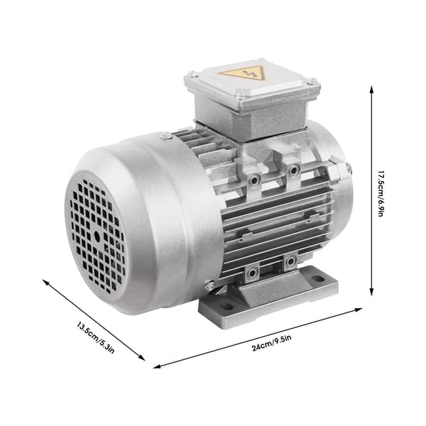 Elektrisk motor, 3-fasdesign, hög effektivitet,Silver