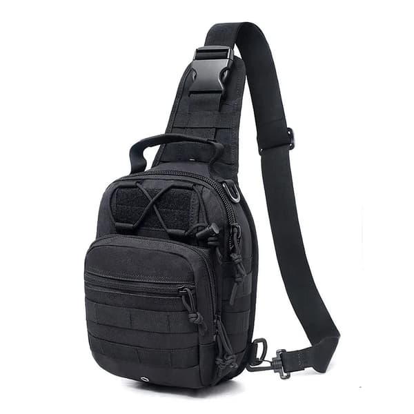 Sling Rygsæk, Casual Stil, Holdbart Materiale,sort