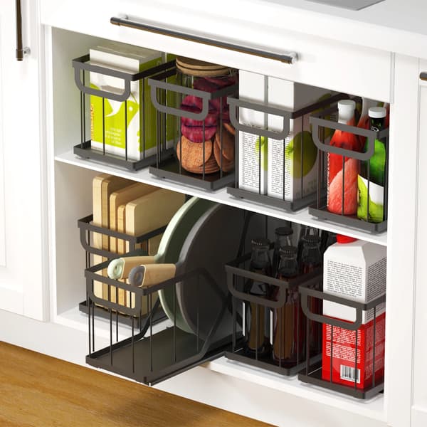 Narrow Pull-Out Organizer, Dubbel-Lager Design, Enkel Installation,ett set