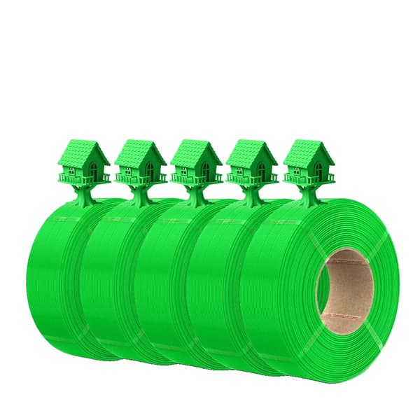 3D-printer filament, PLA Plus, miljøvenligt design,PLA Grøn 5Ruller
