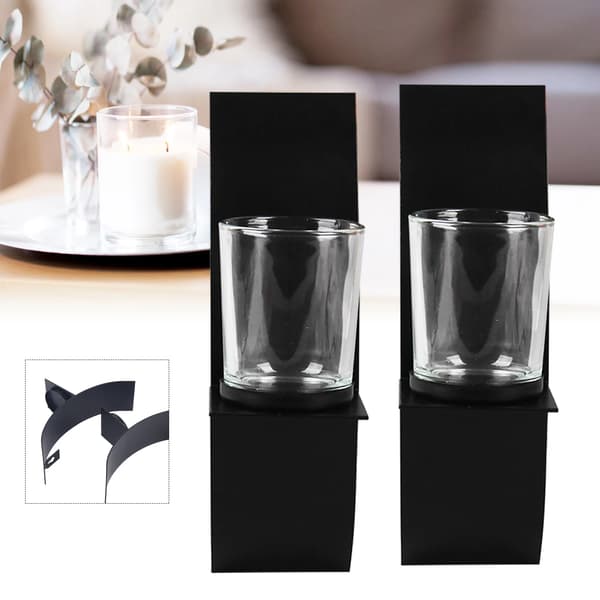 Ljuslykta, Modern Design, Lätt att Installera,svart
