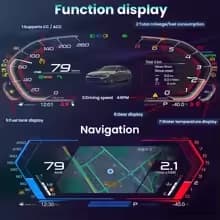 Digitaalinen instrumenttipaneeli, langaton Carplay, Android-peilaus,E65 E66