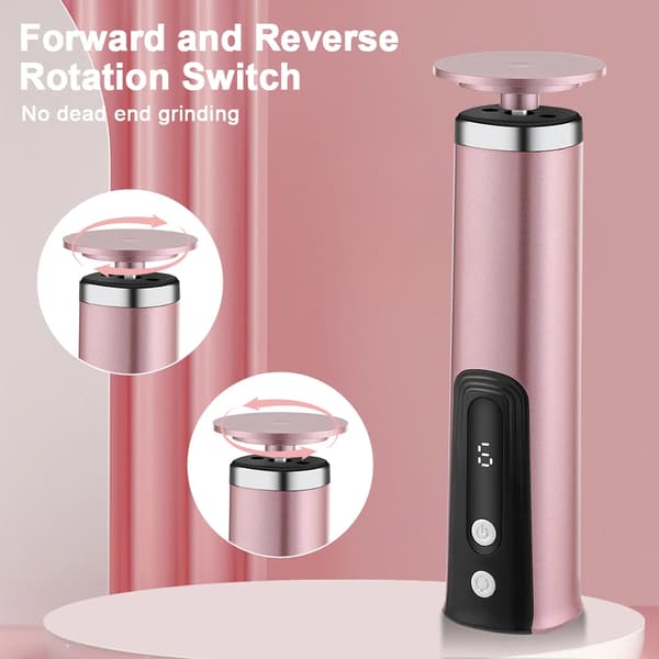 Fotvårdsverktyg, Elektrisk Drift, Ergonomisk Design,rosa