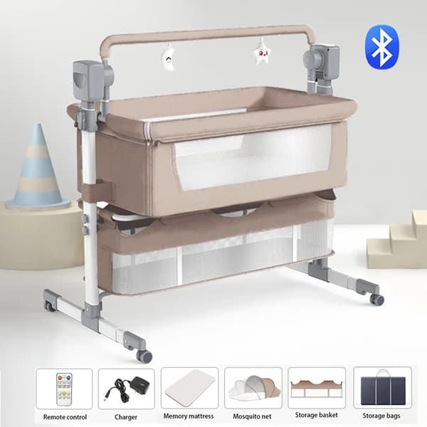 Babyseng, Bluetooth Musik, Bærbart Design,BJJ-601-BEIGE