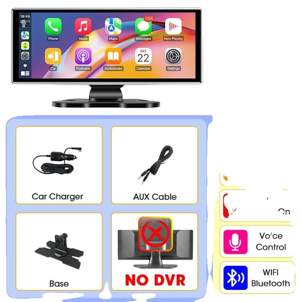 Bilmonitor, 11,26 tum skärm, stöder Carplay och Android Auto,11.26 tum